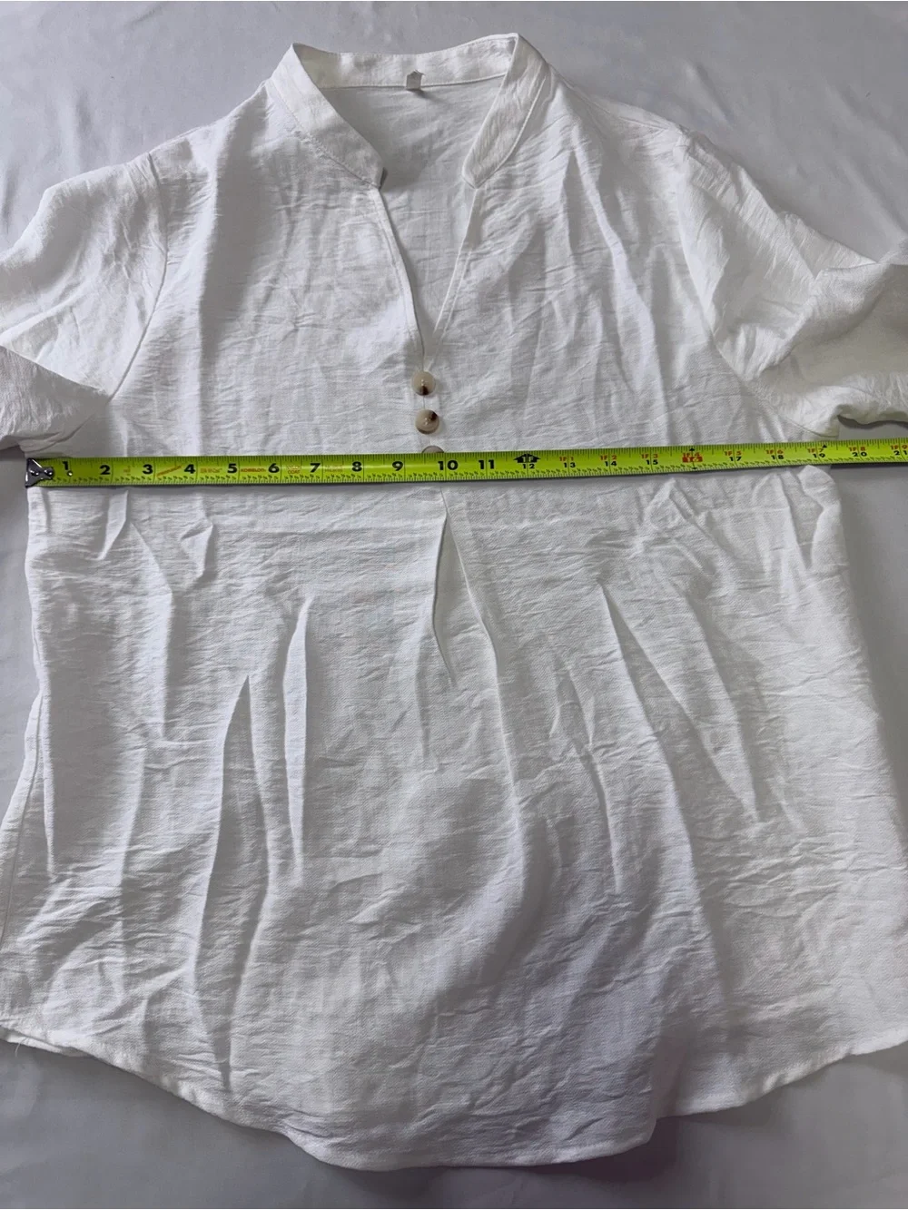 HALARA White Lightweight Collared Blouse - Picture 9 of 9